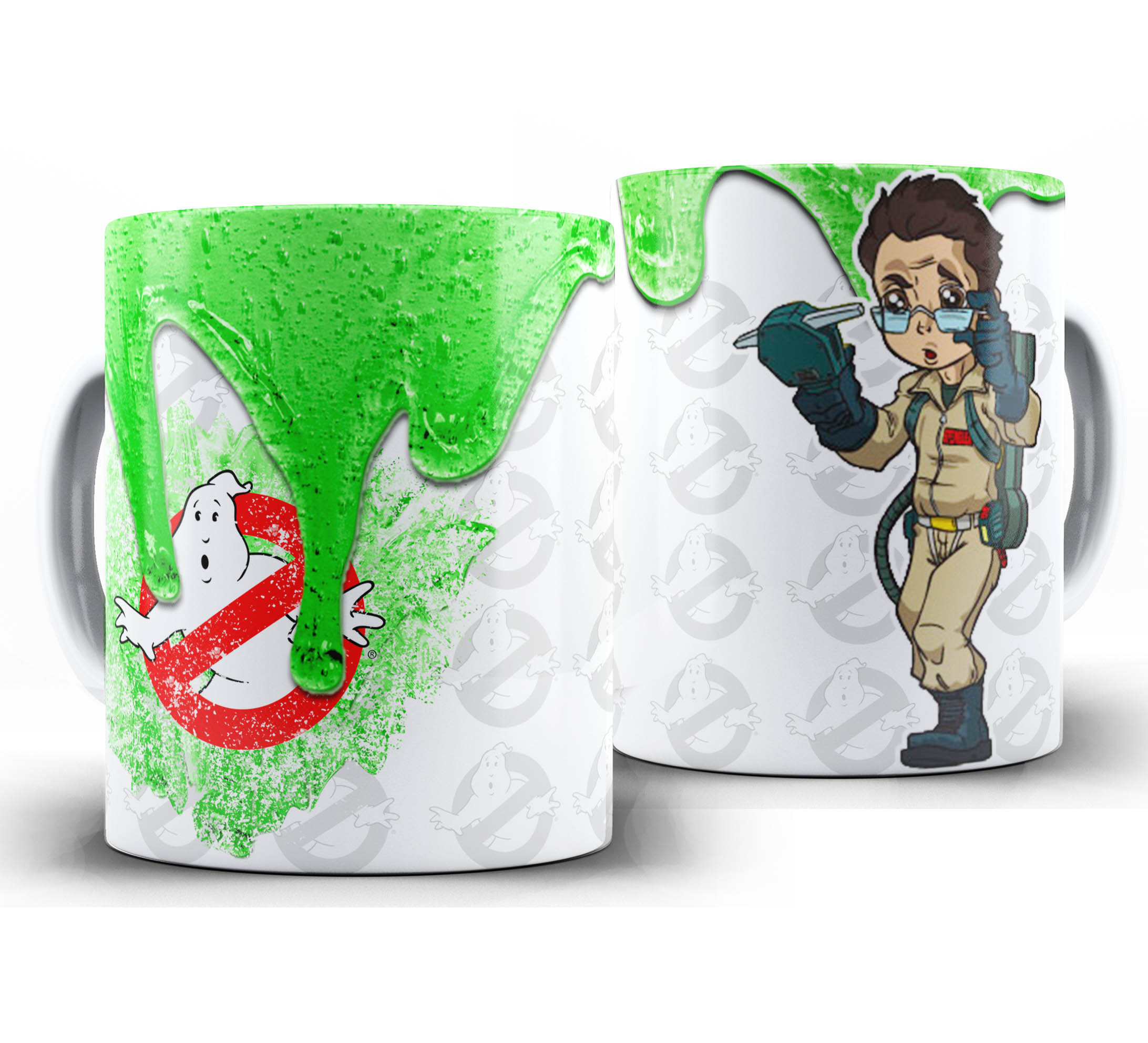 Caneca Filme - Caça Fantasmas Chibi - Egon Spengler